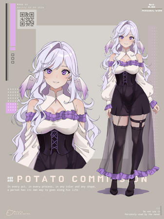 Character Reference Sheet by @Potato